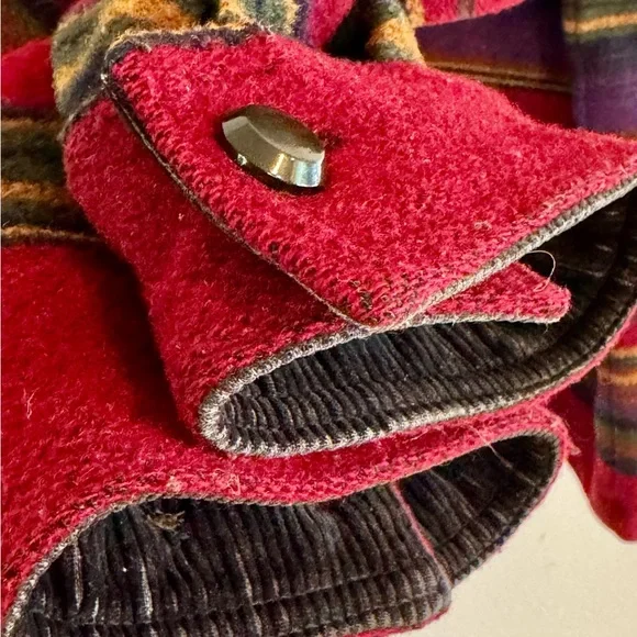 Vintage Woolrich Southwestern Blanket Jacket with Bold Stripes Men’s Large - Picture 3 of 8